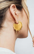Dripping Disc Earrings